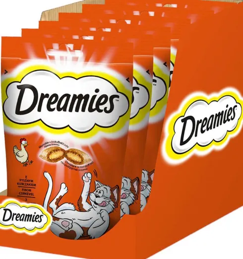 Dreamies Przysmak Pyszny Kurczak dla kota op. 60g PAKIET 6szt.