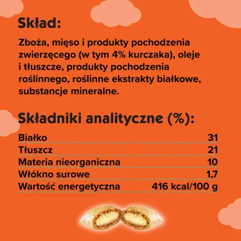 Dreamies Przysmak Pyszny Kurczak dla kota op. 60g PAKIET 6szt.