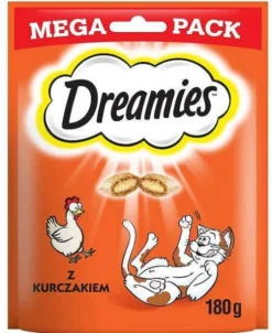 Dreamies Przysmak Pyszny Kurczak dla kota op. 180g [Data ważności: 17.04.2027]