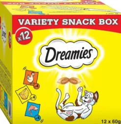 Dreamies Przysmak Variety Snack Box Mix smaków dla kota op. 12x60g
