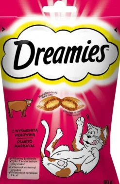 Dreamies Przysmak Wyśmienita Wołowina dla kota op. 60g [Data ważności: 20.01.2027]