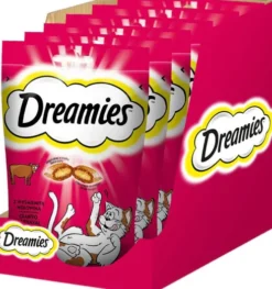 Dreamies Przysmak Wyśmienita Wołowina dla kota op. 60g PAKIET 6szt. [Data ważności: 30.01.2027]