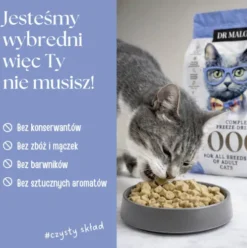 Dr Malou Kaczka z jagnieciną Liofilizowana Karma dla kota op. 1kg