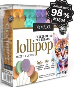 Dr Malou Przysmak Lollipop Mix smaków dla kota op. 25g