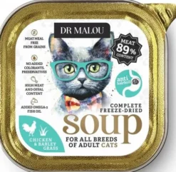 Dr Malou Soup Chicken&Barley Grass Liofilizowana Karma dla kota op. 12g