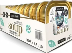 Dr Malou Soup Chicken&Barley Grass Liofilizowana Karma dla kota op. 12g Pakiet 10szt.