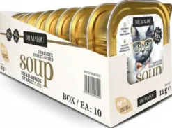 Dr Malou Soup Chicken&Egg Yolk Liofilizowana Karma dla kota op. 12g Pakiet 10szt.