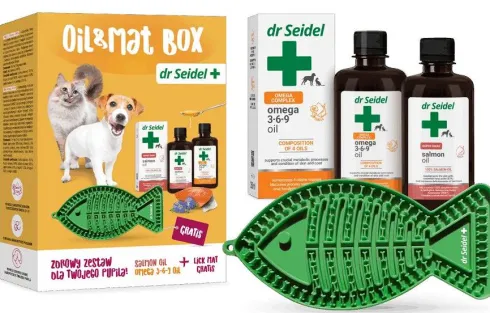 Dr Seidel Oil&Mat Box Zestaw prezentowy dla psa i kota WYPRZEDAŻ