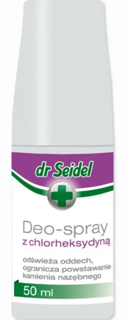 Dr Seidel Preparat do higieny jamy ustnej Deo-Spray z chlorheksydyną dla psa i kota poj. 50ml