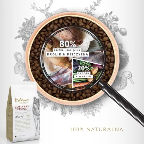 Eden Country Cuisine Small Sucha karma dla psa op. 2kg