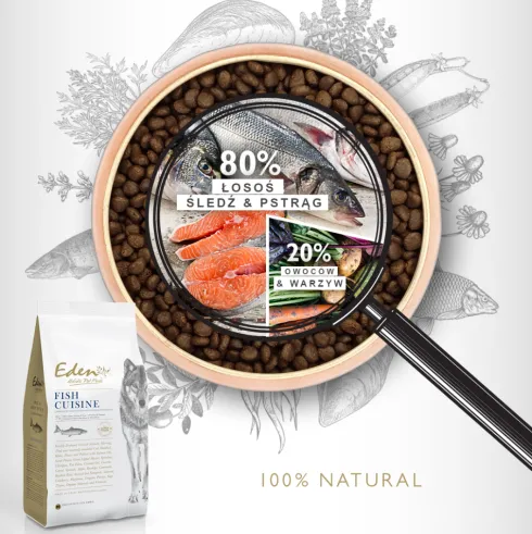 Eden Fish Cuisine Medium Sucha karma dla psa op. 12kg