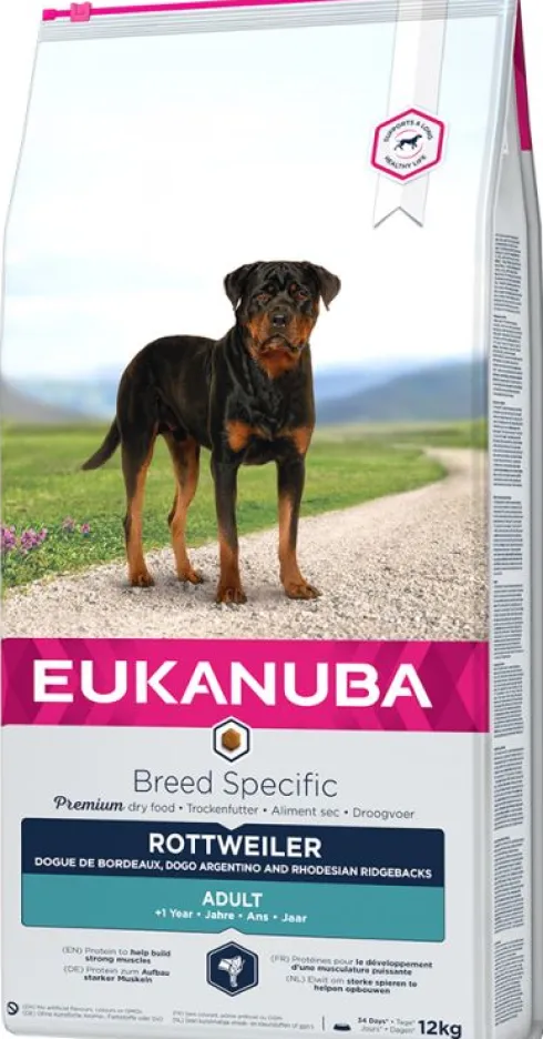 Eukanuba Adult Rottweiler Sucha Karma dla psa op. 2x12kg MEGA-PAK