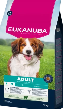 Eukanuba Adult Small&Medium Lamb&Rice Sucha Karma dla psa op. 2x12kg MEGA-PAK