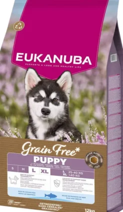 Eukanuba Grain Free Puppy Large&Extra Large Ocean Fish Sucha Karma dla szczeniaka op. 12kg MEGA-PAK