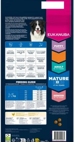 Eukanuba Mature Medium Sucha Karma dla psa op. 15kg