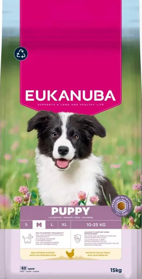 Eukanuba Puppy Medium Sucha Karma dla szczeniaka op. 15kg