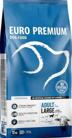 Euro Premium Adult Large Lamb&Rice Sucha Karma dla psa op. 12kg