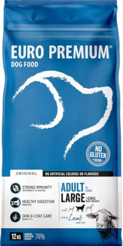 Euro Premium Adult Large Lamb&Rice Sucha Karma dla psa op. 12kg