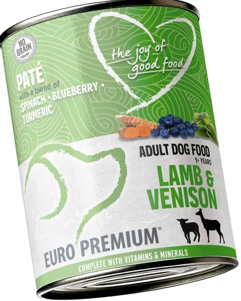 Euro Premium Pate Adult Lamb&Venison Mokra Karma dla psa op. 400g Pakiet 6szt.