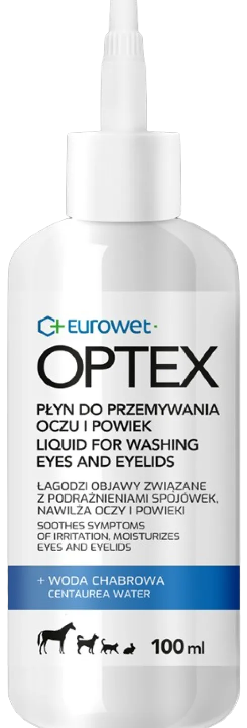 Eurowet Preparat do oczu i powiek Optex płyn dla psa i kota poj. 100ml