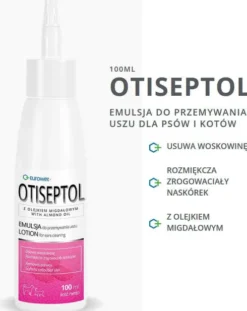 Eurowet Preparat do uszu Otiseptol emulsja dla psa i kota poj. 100ml