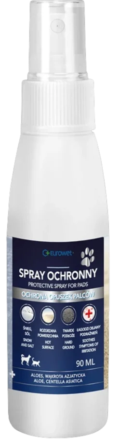 Eurowet Spray ochronny na opuszki palcow dla psa i kota op. 90ml WYPRZEDAŻ