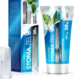 Eurowet Stoma-Żel ZAPACH MIĘTA Pasta do pielęgnacji uzębienia dla psa i kota op. 50g