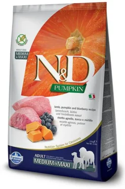 Farmina N&D Pumpkin Adult Medium/Maxi Lamb&Blueberry Sucha Karma dla psa op. 12kg