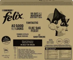 Felix Fantastic Adult Mixed Selection w galaretce Mokra Karma dla kota op. 120x85g