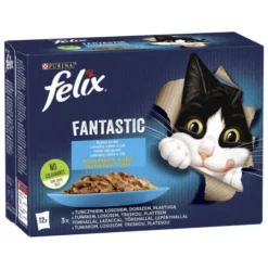 Felix Fantastic Adult Rybne smaki w galaretce Mokra Karma dla kota op. 12x85g