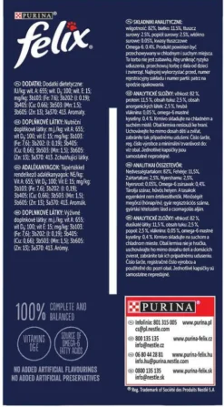Felix Fantastic Adult Rybne smaki w galaretce Mokra Karma dla kota op. 12x85g