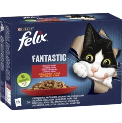 Felix Fantastic Adult Wiejskie smaki w galaretce Mokra Karma dla kota op. 12x85g