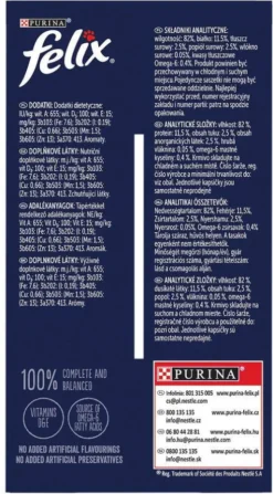 Felix Fantastic Adult Wiejskie smaki w galaretce Mokra Karma dla kota op. 12x85g
