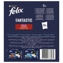 Felix Fantastic Adult Wiejskie smaki w galaretce Mokra Karma dla kota op. 24x85g