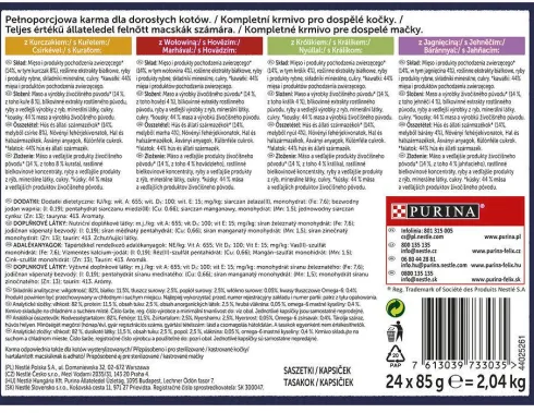 Felix Fantastic Adult Wiejskie smaki w galaretce Mokra Karma dla kota op. 24x85g