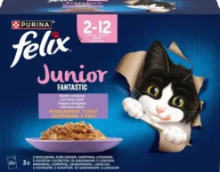 Felix Fantastic Junior Wybór smaków w galaretce Mokra Karma dla kociąt op. 12x85g
