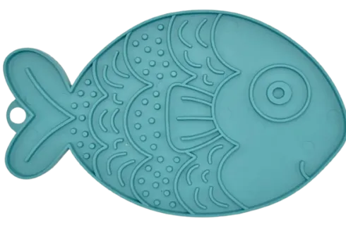 Fiboo Mata Fishka rozm. 19x13cm dla psa kolor turkusowy