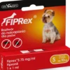 Fiprex Spot On Krople na kleszcze i pchły dla psa poniżej 10kg (rozm. S) op. 1szt.
