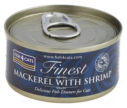 Fish4Cats Makrela z Krewetkami Mokra Karma dla kota op. 70g