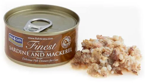 Fish4Cats Sardynka z Makrelą Mokra Karma dla kota op. 70g Pakiet 10szt.