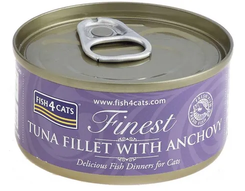 Fish4Cats Tuńczyk z Anchois Mokra Karma dla kota op. 70g Pakiet 10szt.