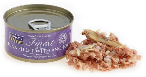 Fish4Cats Tuńczyk z Anchois Mokra Karma dla kota op. 70g Pakiet 10szt.