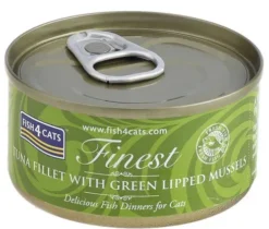 Fish4Cats Tuńczyk z Omułkiem Zielonowargowym Mokra Karma dla kota op. 70g Pakiet 10szt.