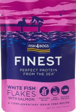 Fish4Dogs Finest White Fish Flakes with Salmon Mokra Karma dla psa op. 100g