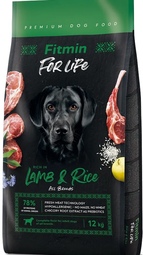 Fitmin For Life Adult Lamb&Rice Sucha Karma dla psa op. 2x12kg MEGA-PAK