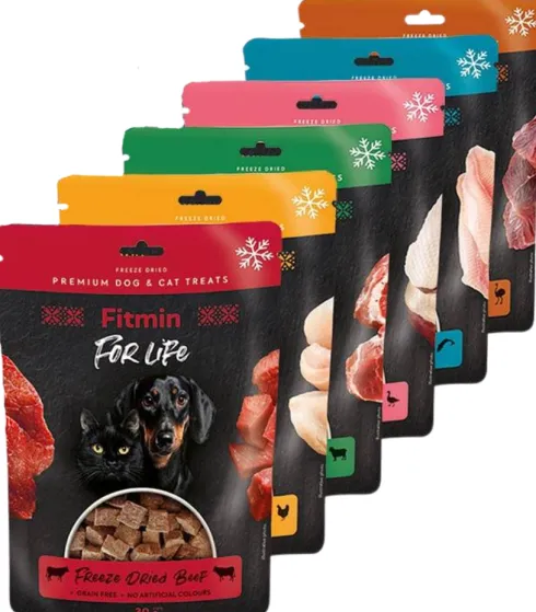 Fitmin For Life Przysmak Freeze Dried multipack dla psa i kota op. 6x30g