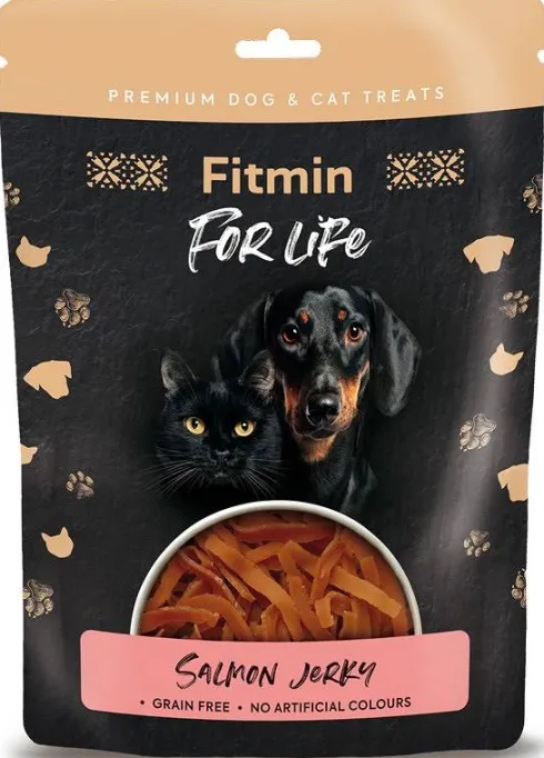 Fitmin For Life Przysmak Salmon Jerky dla kota i psa op. 70g