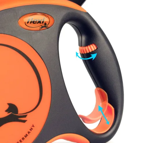 Flexi Smycz Extreme TAPE dla psa rozm. Medium kolor pomarańczowy