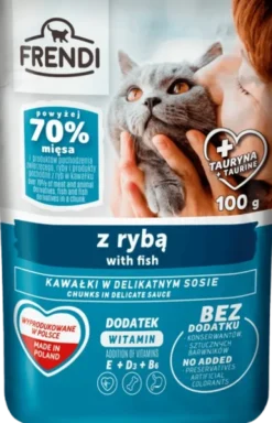 Frendi Kawałki z Rybą w Delikatnym Sosie Mokra Karma dla kota op. 100g