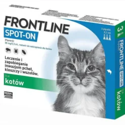 FRONTLINE Spot On Krople na kleszcze i pchły dla kota op. 3 pipety